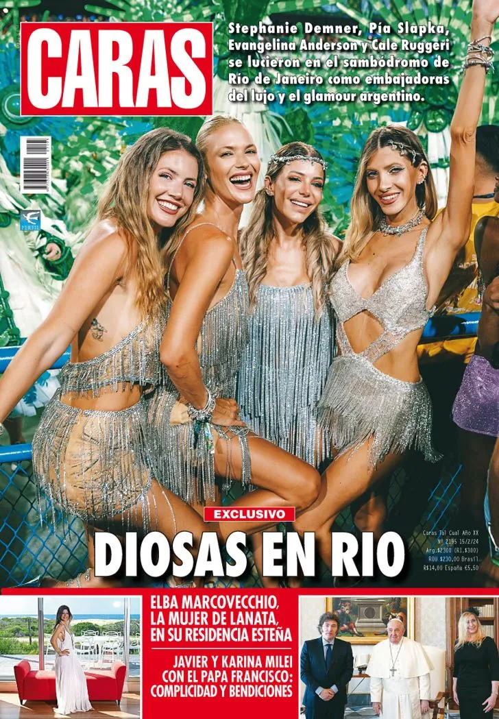 Tapa Revista Caras con Stephanie Demner