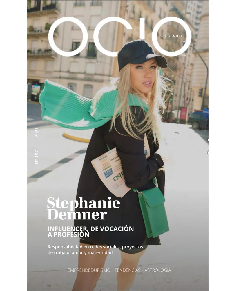 Tapa Revista Ocio con Stephanie Demner