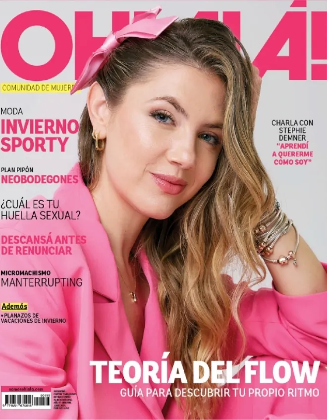 Tapa Revista OhLalá! con Stephanie Demner
